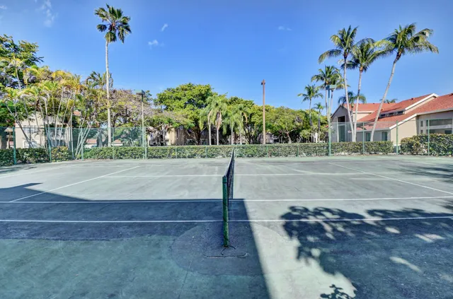a view of playground with a slide