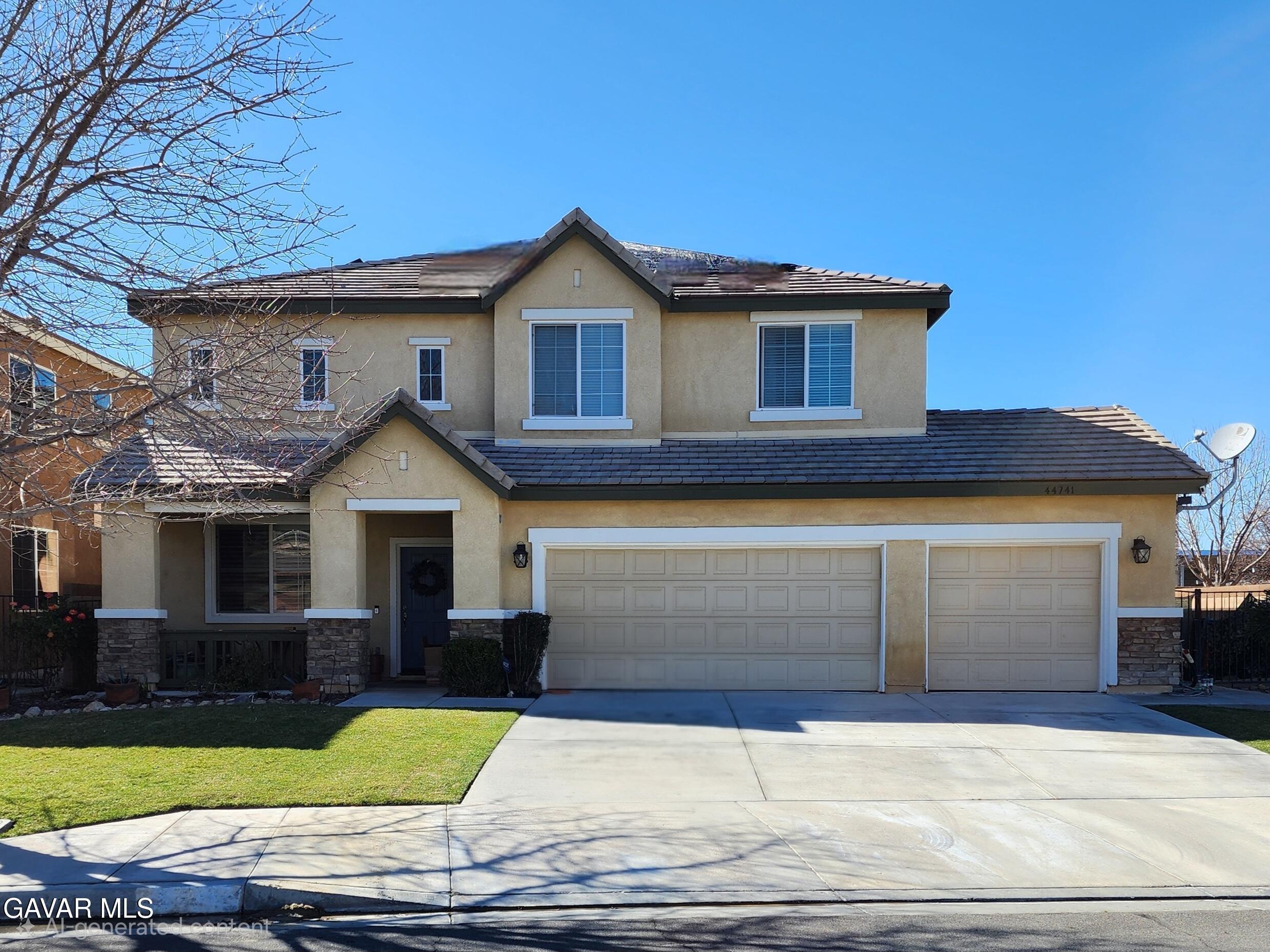 44741 Ruthron Avenue Lancaster, CA 93536 - Photo 2 of 13 a view of a house with pool and couches chairs