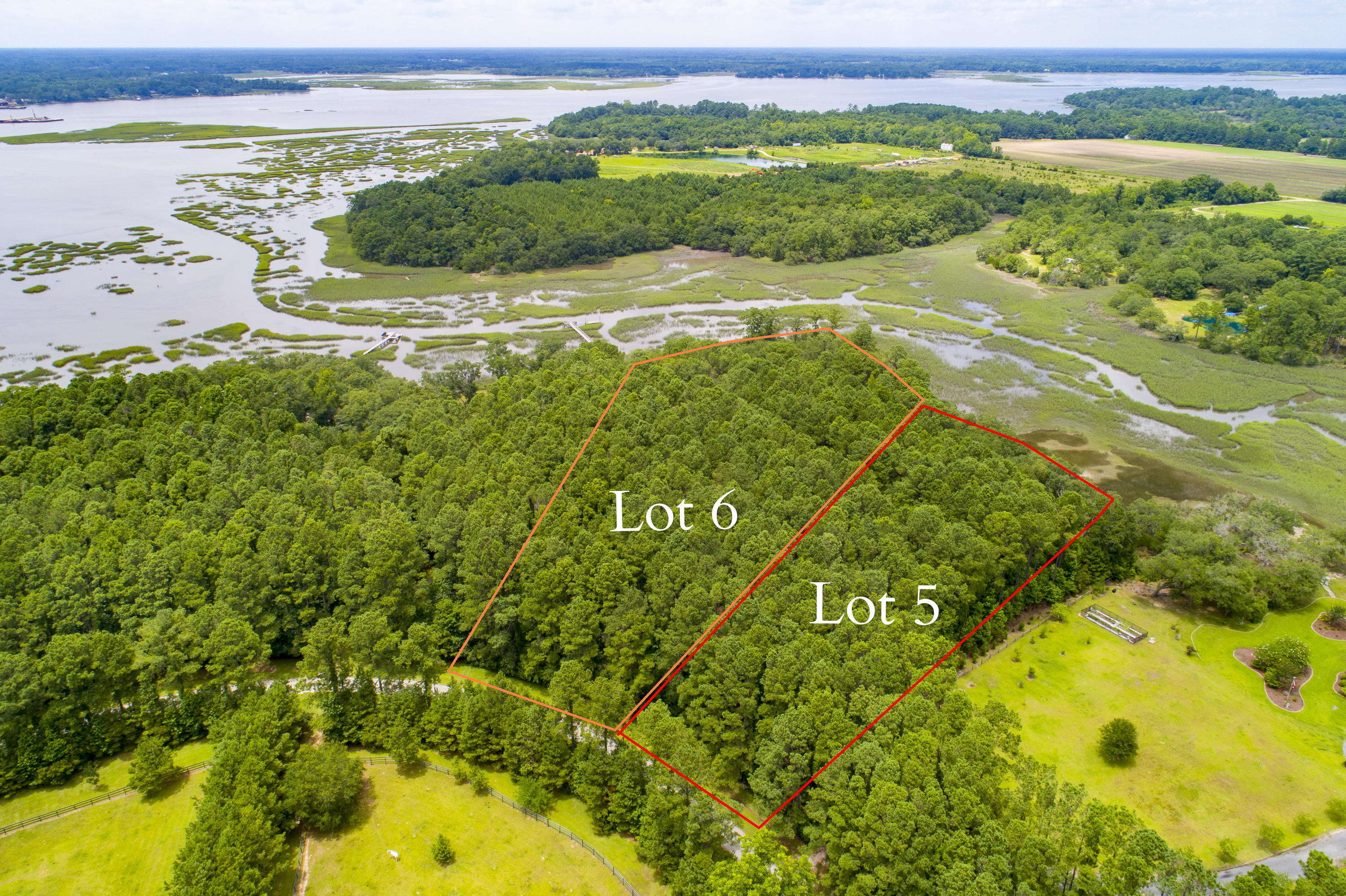 6 Polly Point Road Wadmalaw Island, SC 29487 - Photo 5 of 28 PollyPointRoadLots-KeenEyeMarketing-54