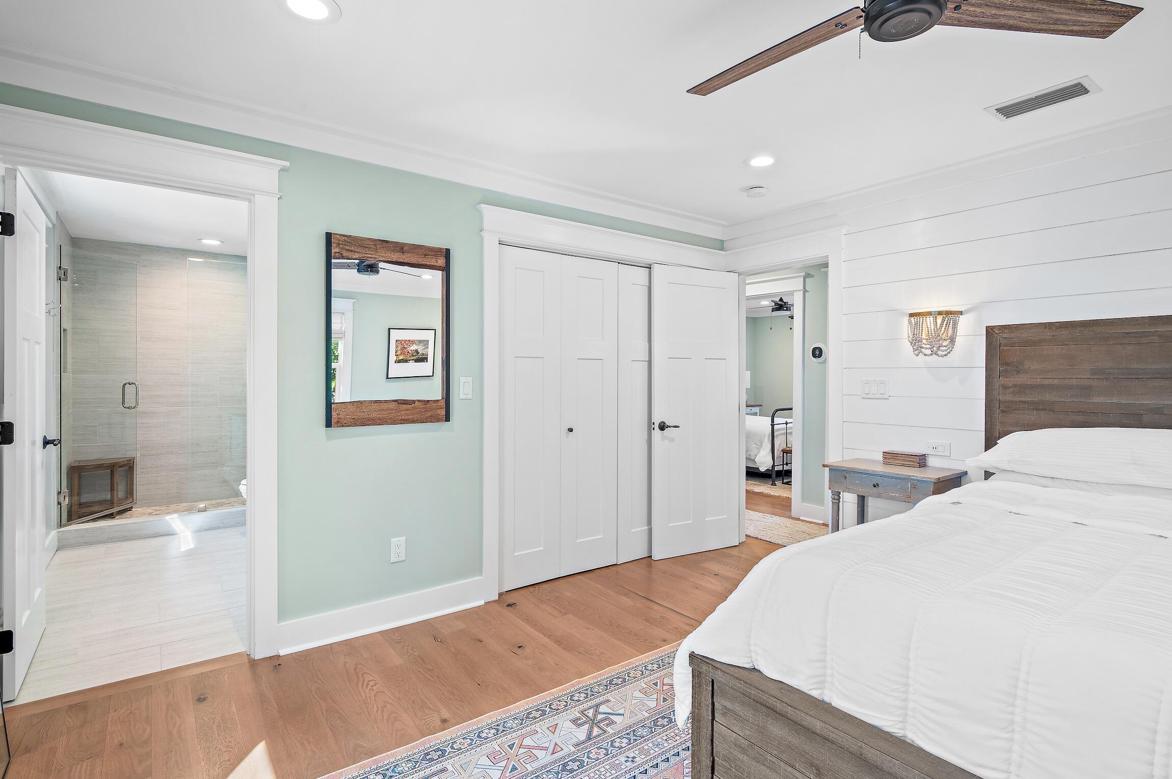 2766 Bay Grove Road Freeport, FL 32439 - Photo 32 of 55 a bedroom with a bed and a view of bathroom