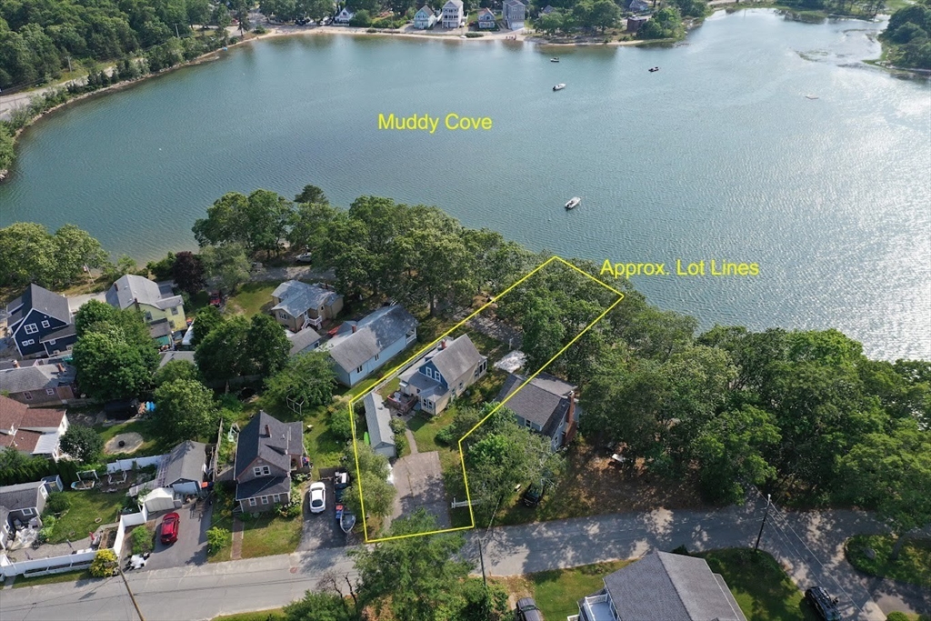 9 15th Street Wareham, MA 02558 - Photo 2 of 27 an aerial view of a house with a yard and lake view