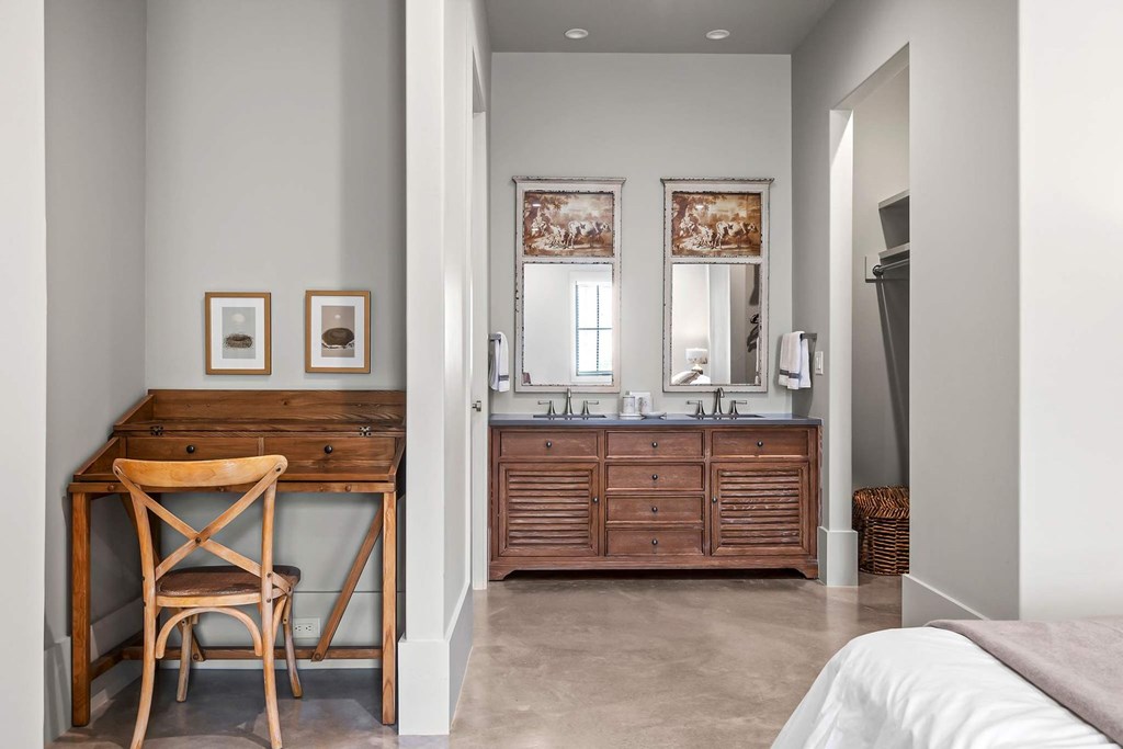 371 Achtzehn Road Fredericksburg, TX 78624 - Photo 36 of 41 a view of a bedroom with furniture and window