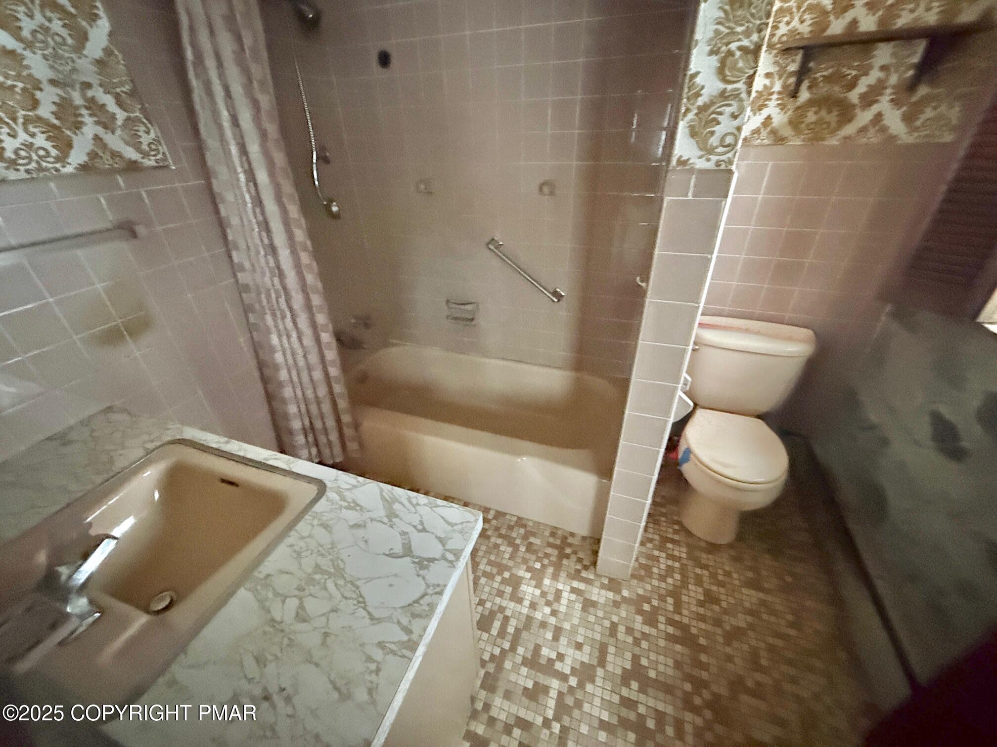 1734 Twin Pine Road Stroudsburg, PA 18360 - Photo 12 of 16 a bathroom with a tub and toilet