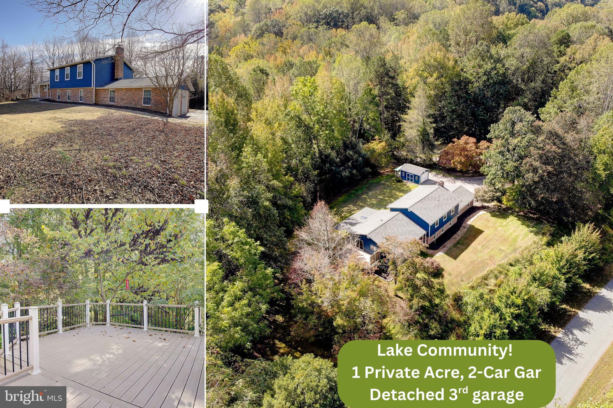 a view of backyard with green space