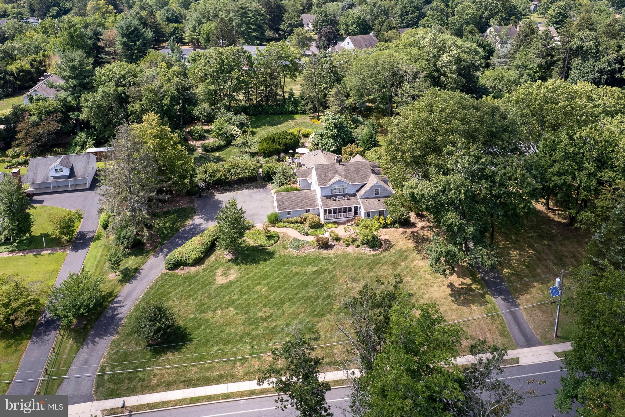224 King George Road Pennington, NJ 08534 - Photo 54 of 58 an aerial view of a house with a yard