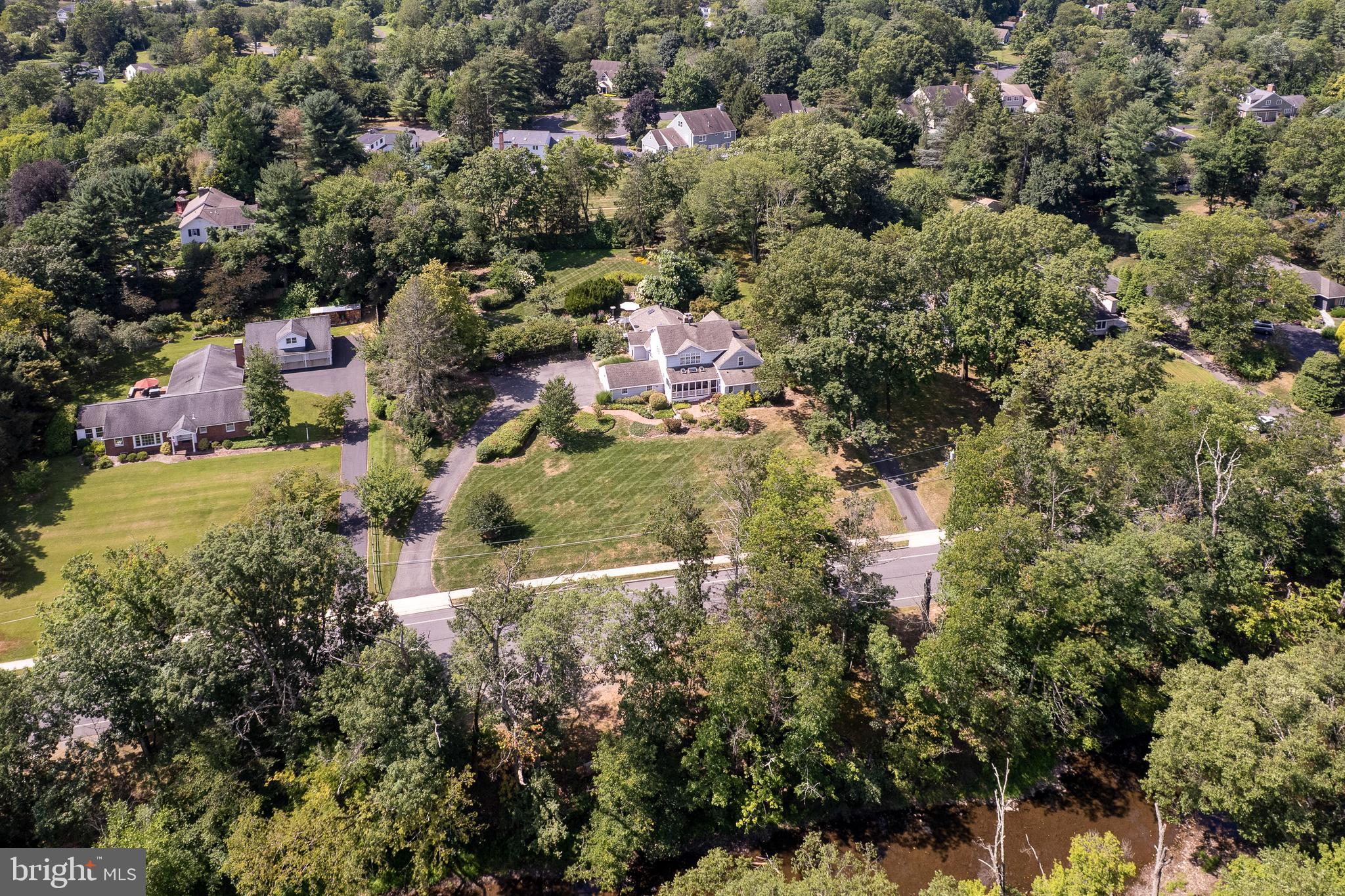 224 King George Road Pennington, NJ 08534 - Photo 56 of 58 an aerial view of residential houses with outdoor space and trees