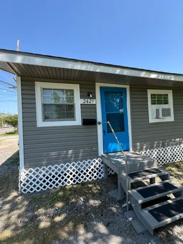 a front view of a house