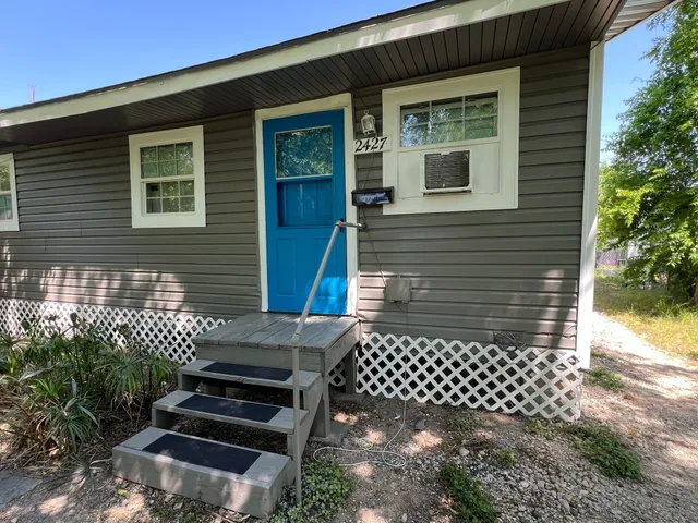 a front view of a house