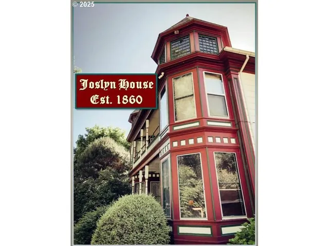 a front view of a building