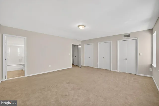 a view of an empty room