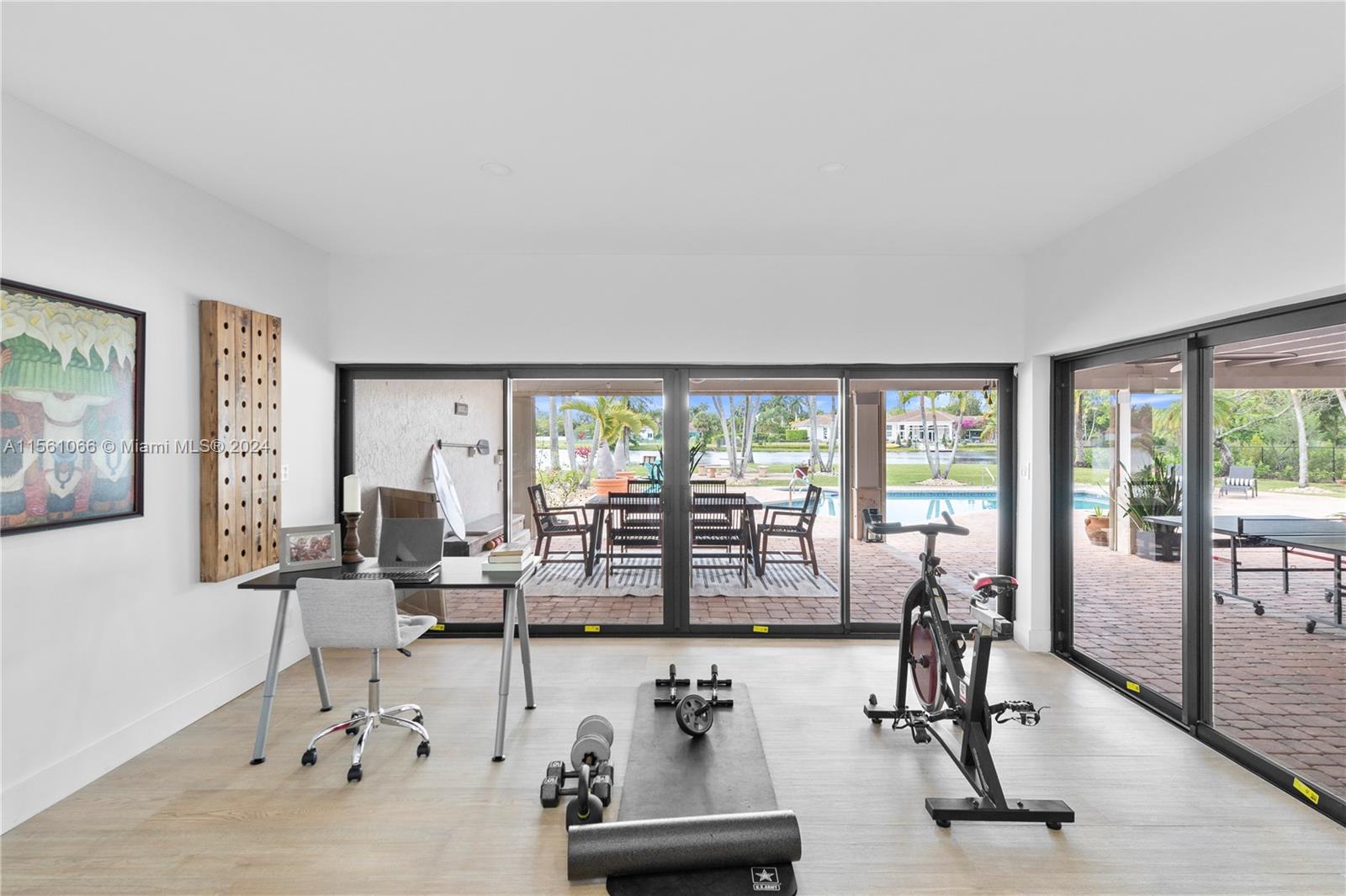 501 Ranch Road Weston, FL 33326 - Photo 22 of 50 a view of a room with gym equipment
