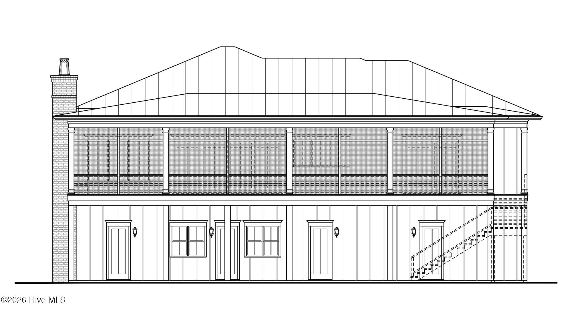 403 Chambers Point Road Belhaven, NC 27810 - Photo 20 of 23 Rear Elev for illustration purposes only