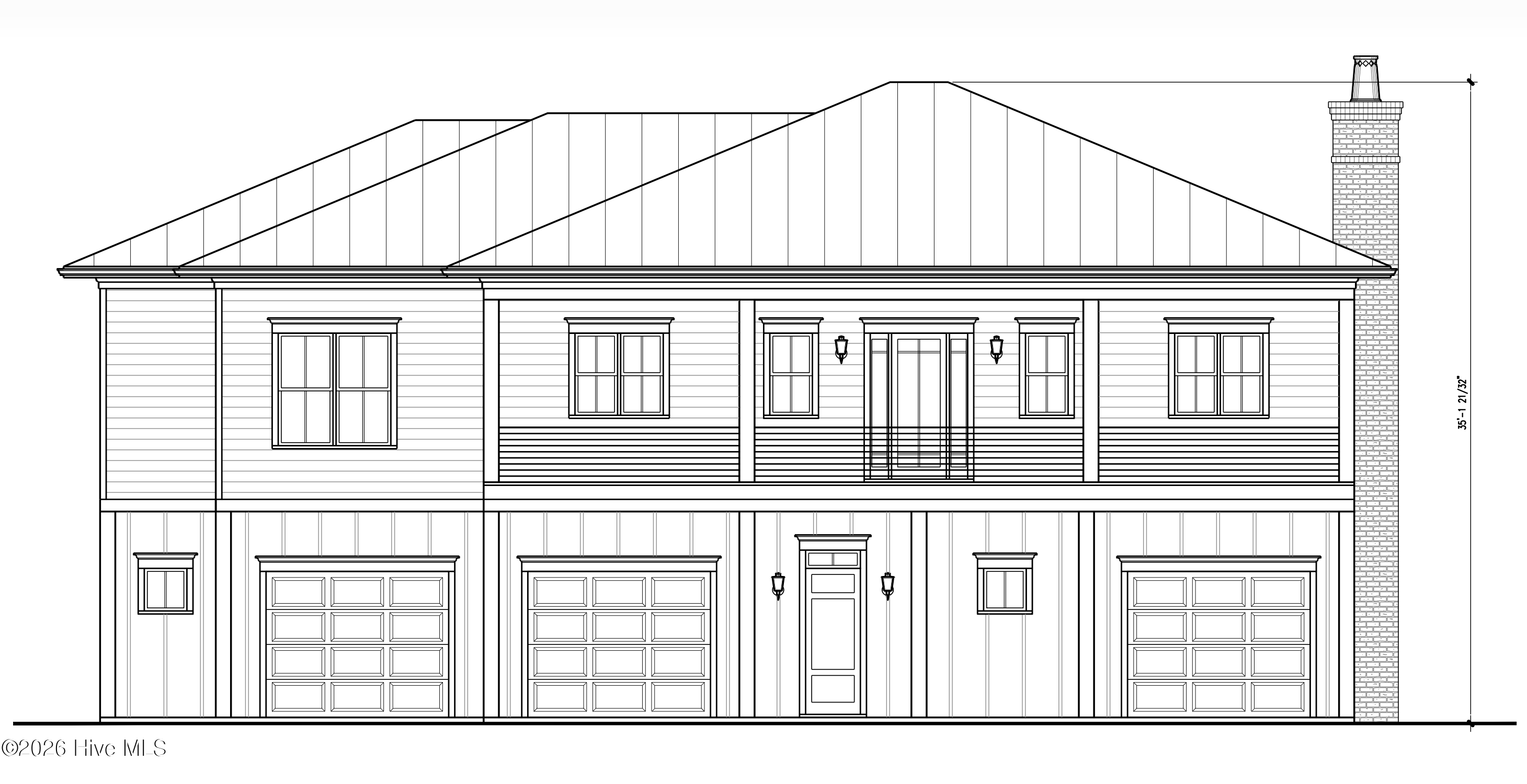 403 Chambers Point Road Belhaven, NC 27810 - Photo 22 of 23 Sample Front Elevation - for illustrations purposes only