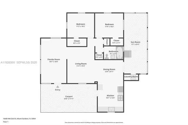 $350,000 | 16440 Northwest 23rd Court, Miami Gardens, FL 33054