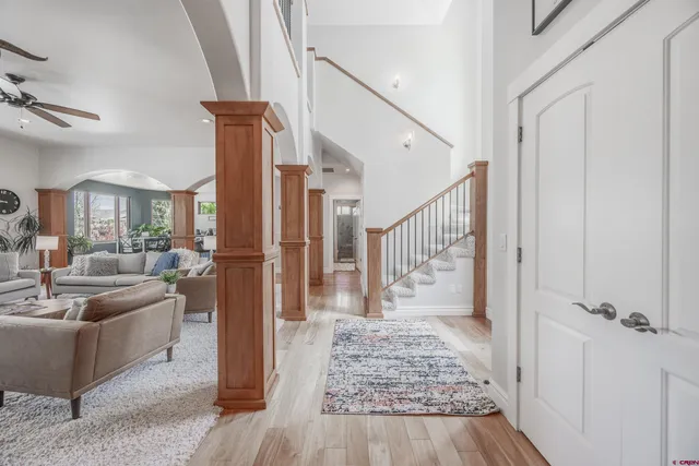 a view of a living room