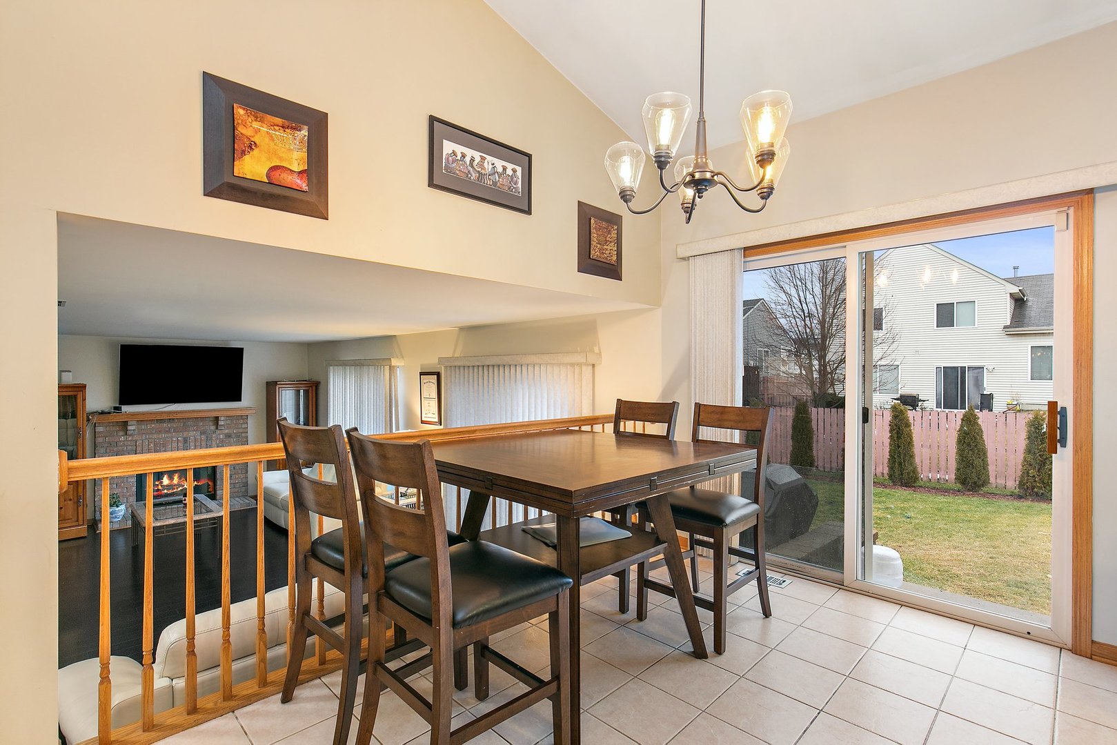 25649 Brooks Farm Road Round Lake, IL 60073 - Photo 7 of 24 a view of a dining room with furniture window and outside view