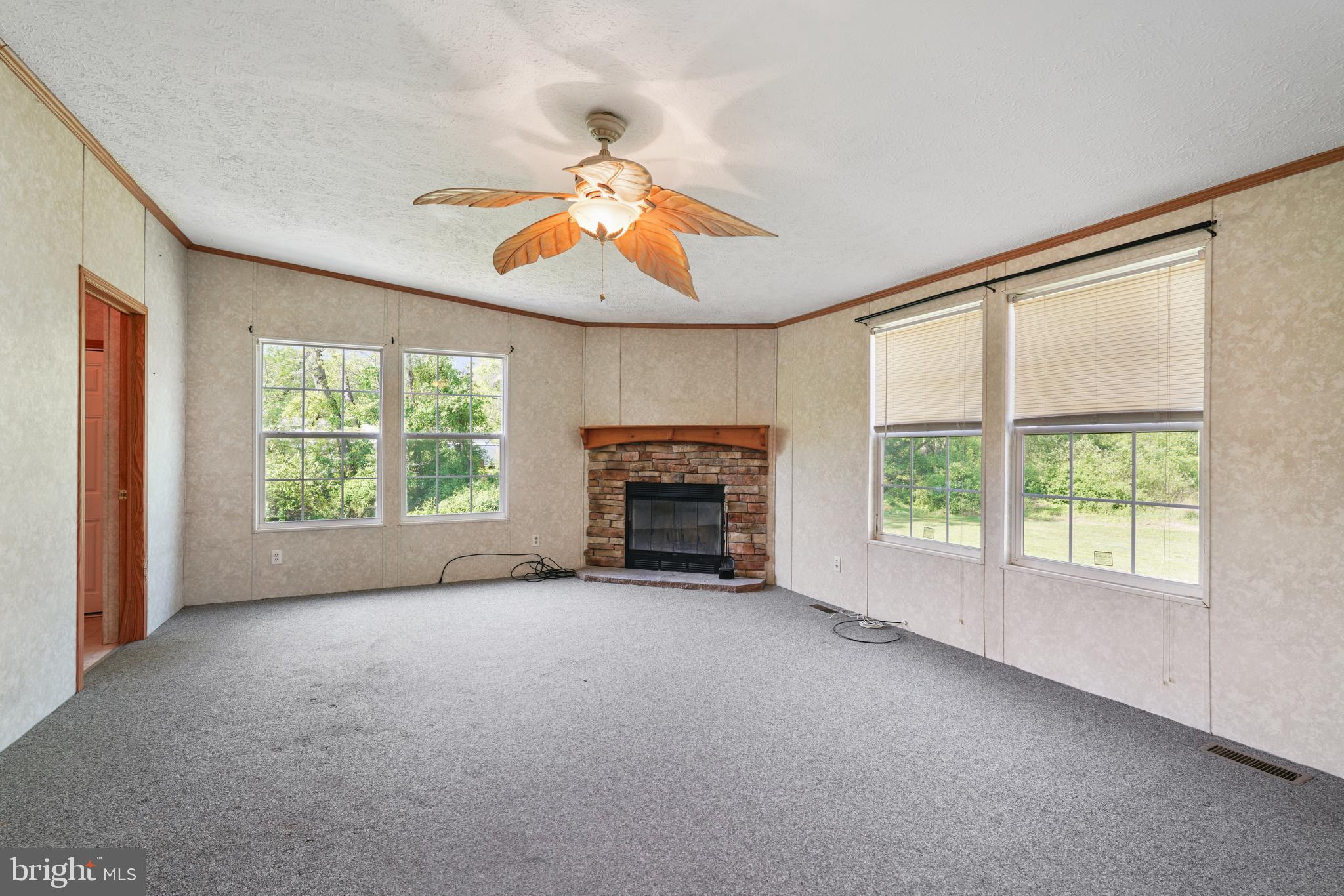 41 North Dragon Drive Bear, DE 19701 - Photo 11 of 30 an empty room with windows and a fireplace