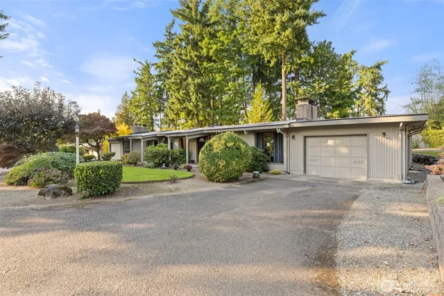 front view of a house with a street