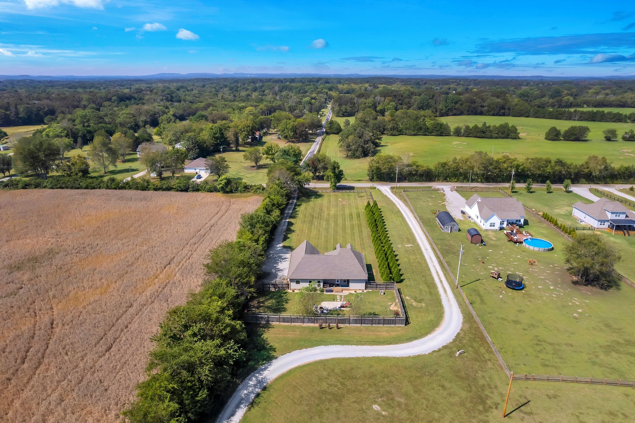 4711 Lunns Store Road Chapel Hill, TN 37034 - Photo 27 of 34 an aerial view of a swimming pool with a yard
