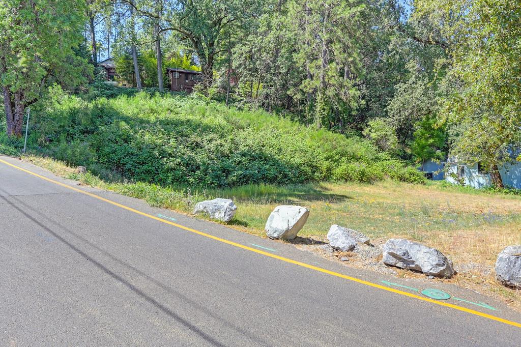 678 Main Street Placerville, CA 95667 - Photo 12 of 23 a view of a lake with a bench and trees around