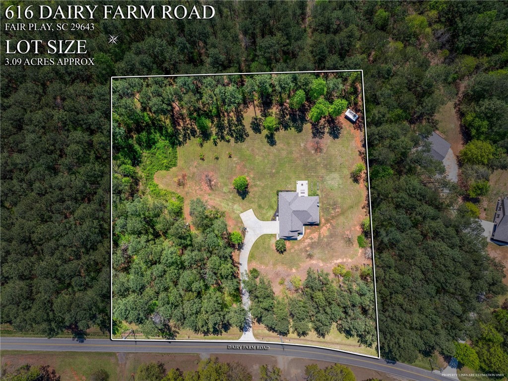 616 Dairy Farm Road Fair Play, SC 29643 - Photo 26 of 28 Aerial of home