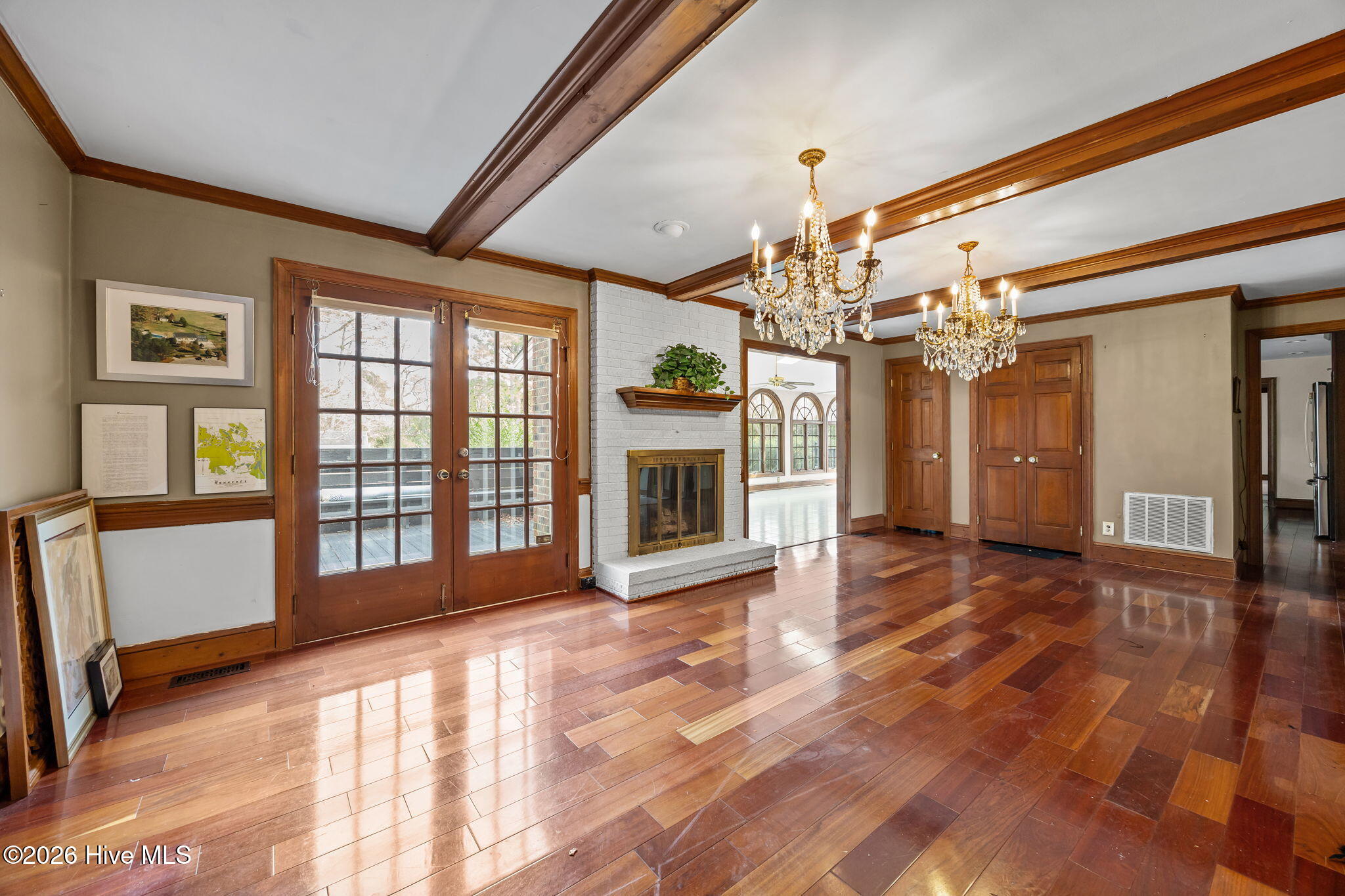 5808 Devon Circle Raleigh, NC 27604 - Photo 9 of 23 Family room with fireplace