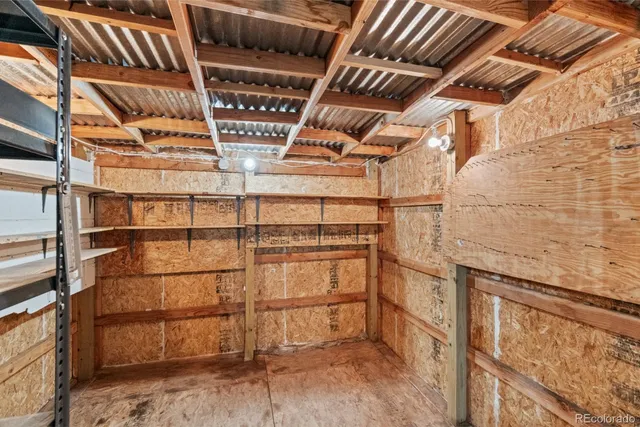 a view of storage and utility room