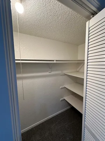 a close view of closet