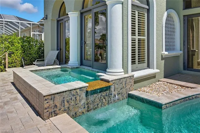 a view of a lake with a city