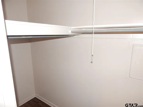 a close view of closet