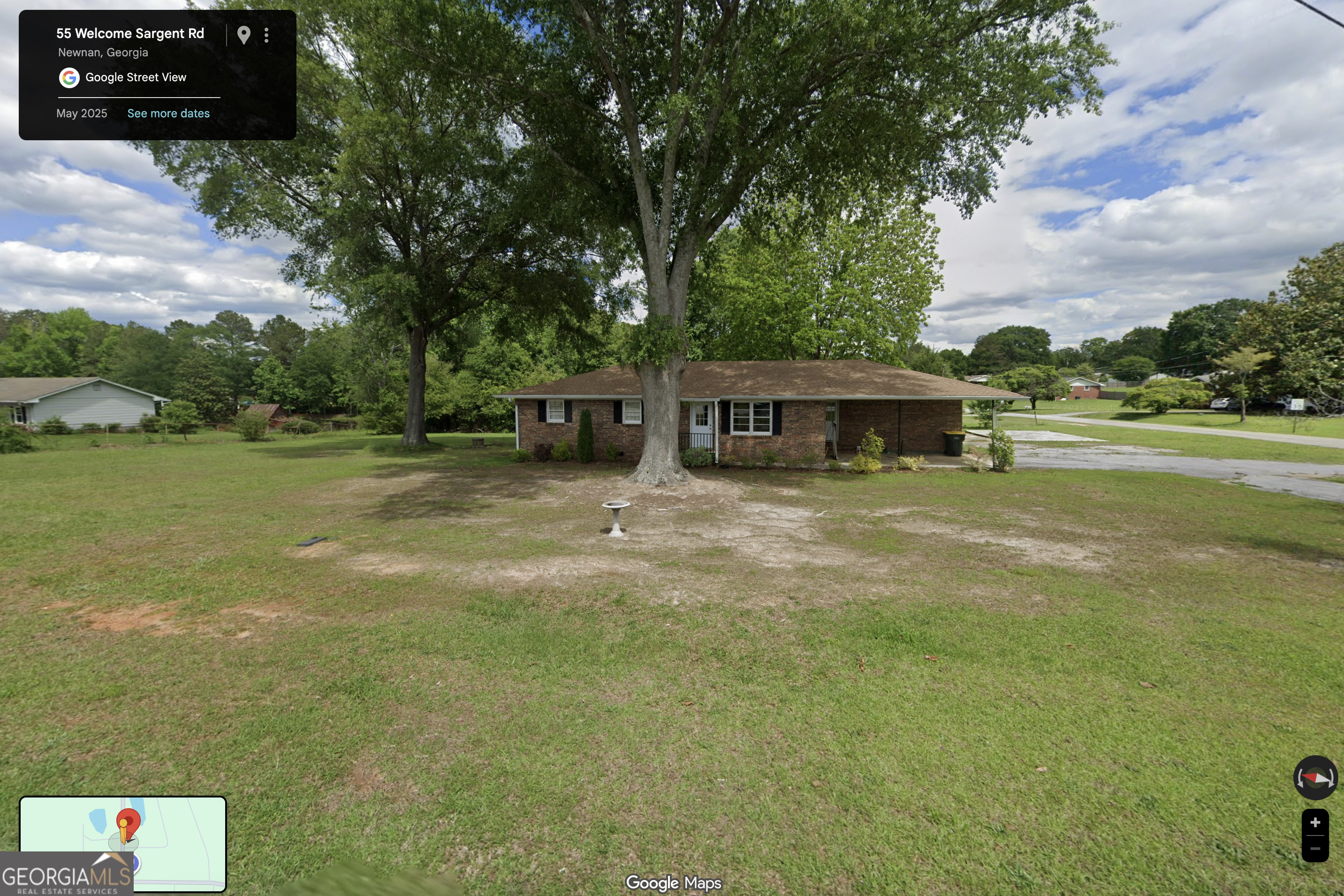 55 Welcome Sargent Road Newnan, GA 30263 - Photo 19 of 20 a view of a house with a yard