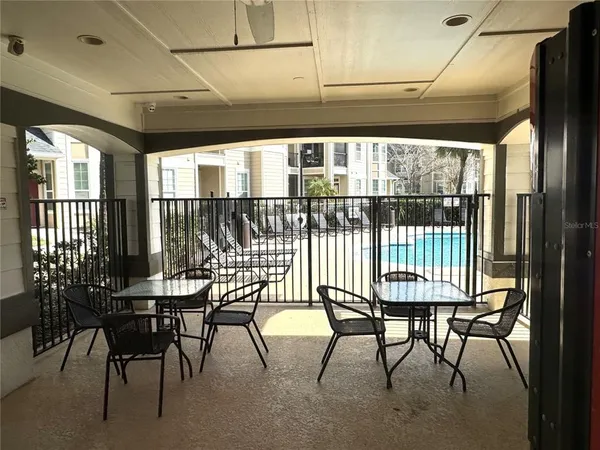 a view of a room with furniture