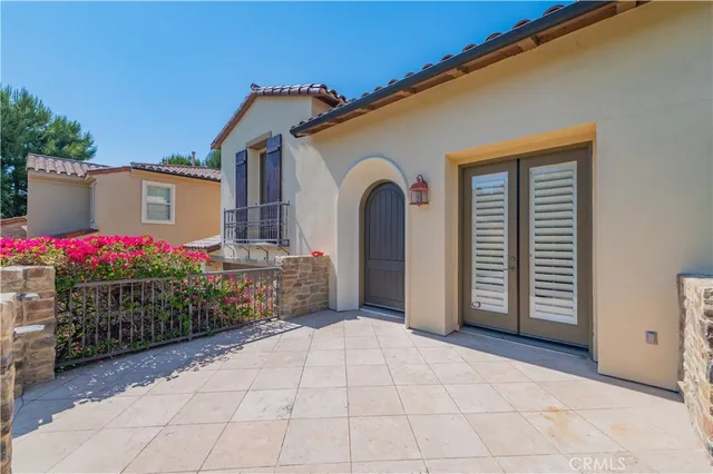 a front view of a house with entryway