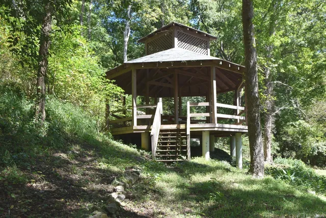 a view of outdoor space with seating area