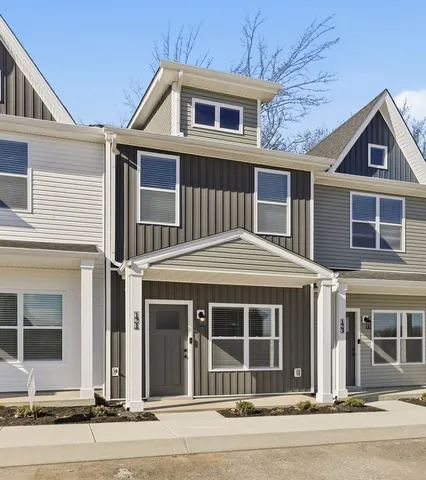 a front view of a house