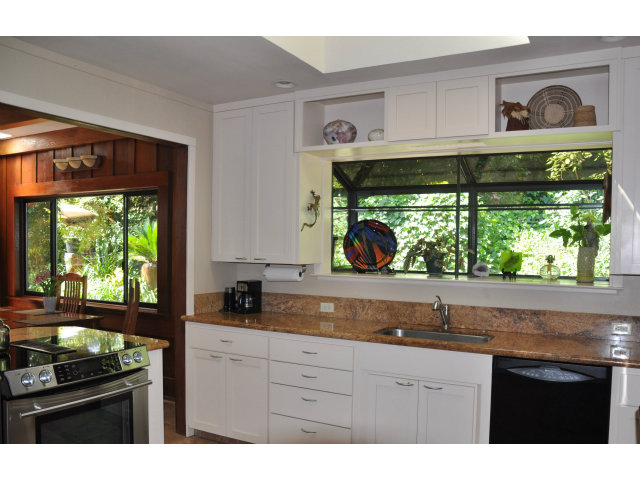 10250 Alba Road Ben Lomond, CA 95005 - Photo 4 of 12 a kitchen with stainless steel appliances a sink a stove and a window