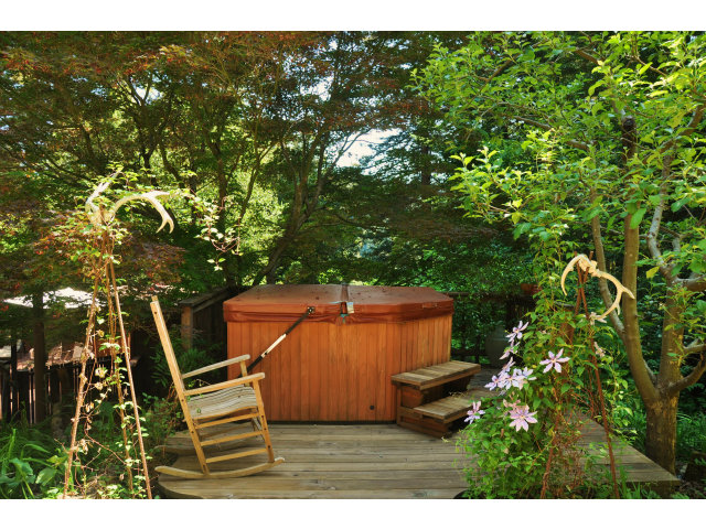 10250 Alba Road Ben Lomond, CA 95005 - Photo 10 of 12 a backyard of a house with table and chairs