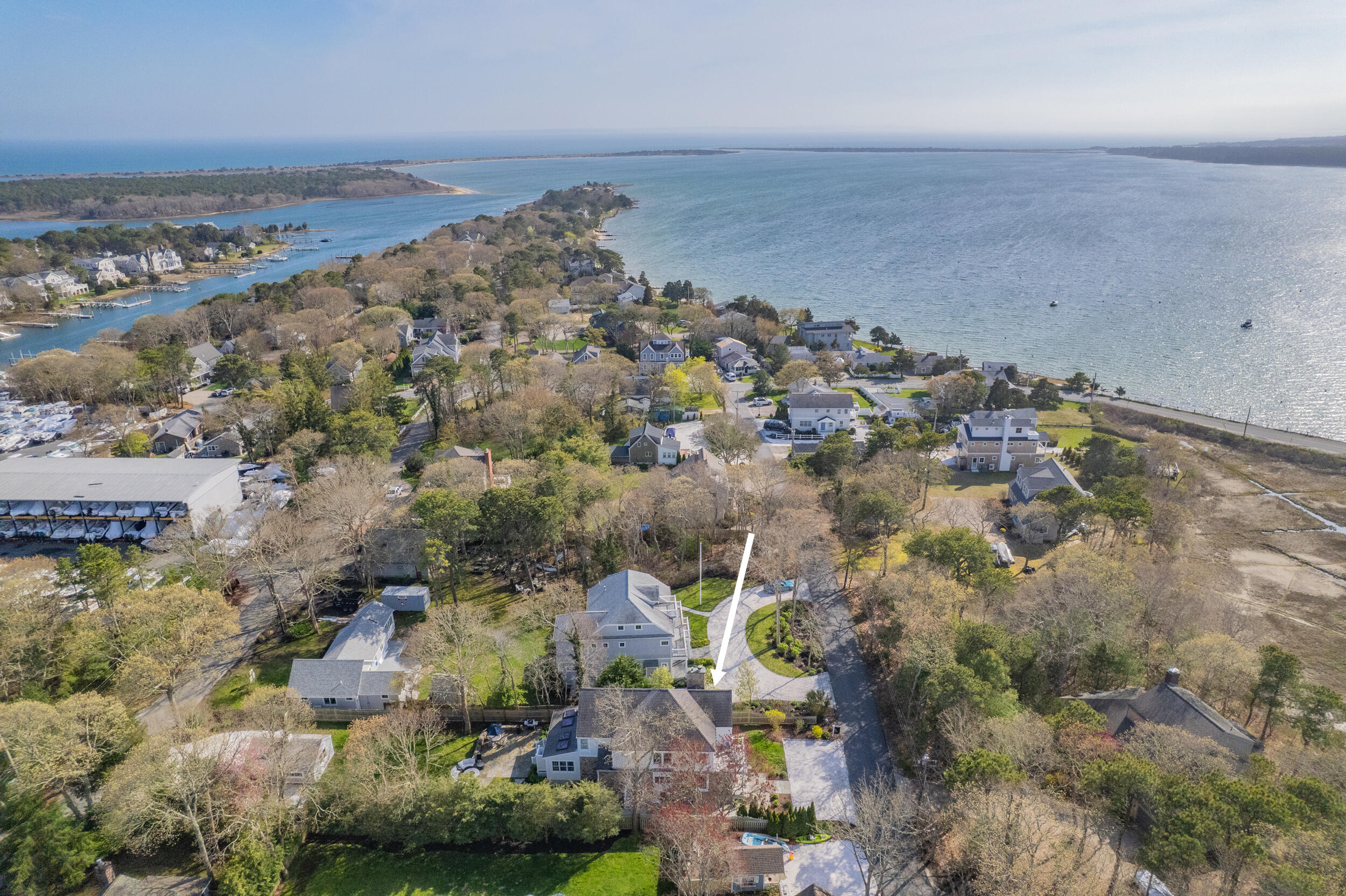 21 Bayview Road Mashpee, MA 02649 - Photo 78 of 85 an aerial view of beach and ocean