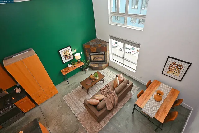 view of a living room with furniture and a flat screen tv