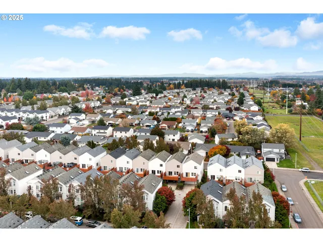 a view of a city with ocean