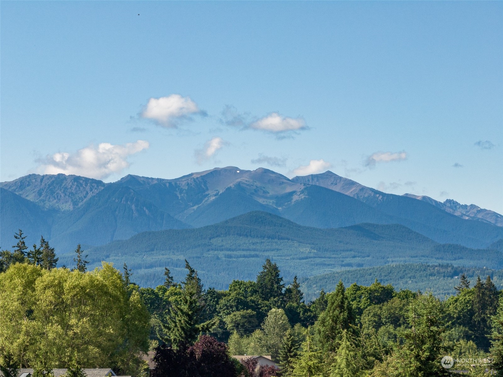 1575 West Hendrickson Road Sequim, WA 98382 - Photo 16 of 16 a view of a house with a mountain in the background