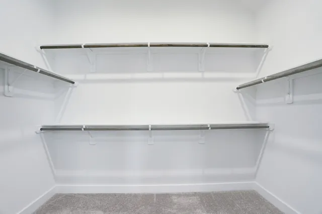 a close view of closet