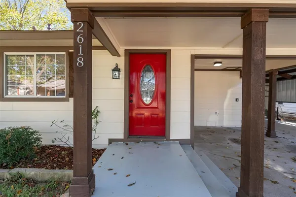 a front view of a house