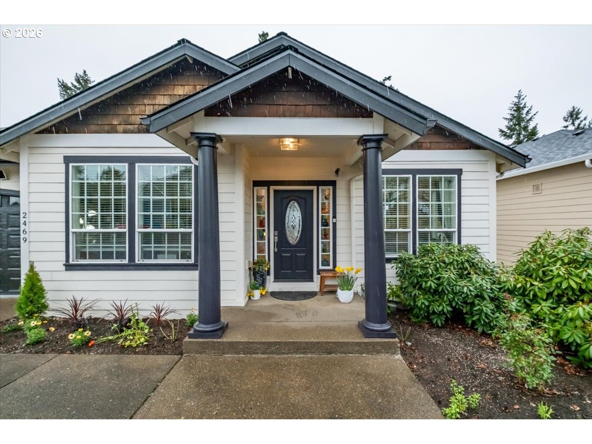 2469 Dalke Ridge Drive Northwest Salem, OR 97304 - Photo 23 of 42 a front view of a house with a garden