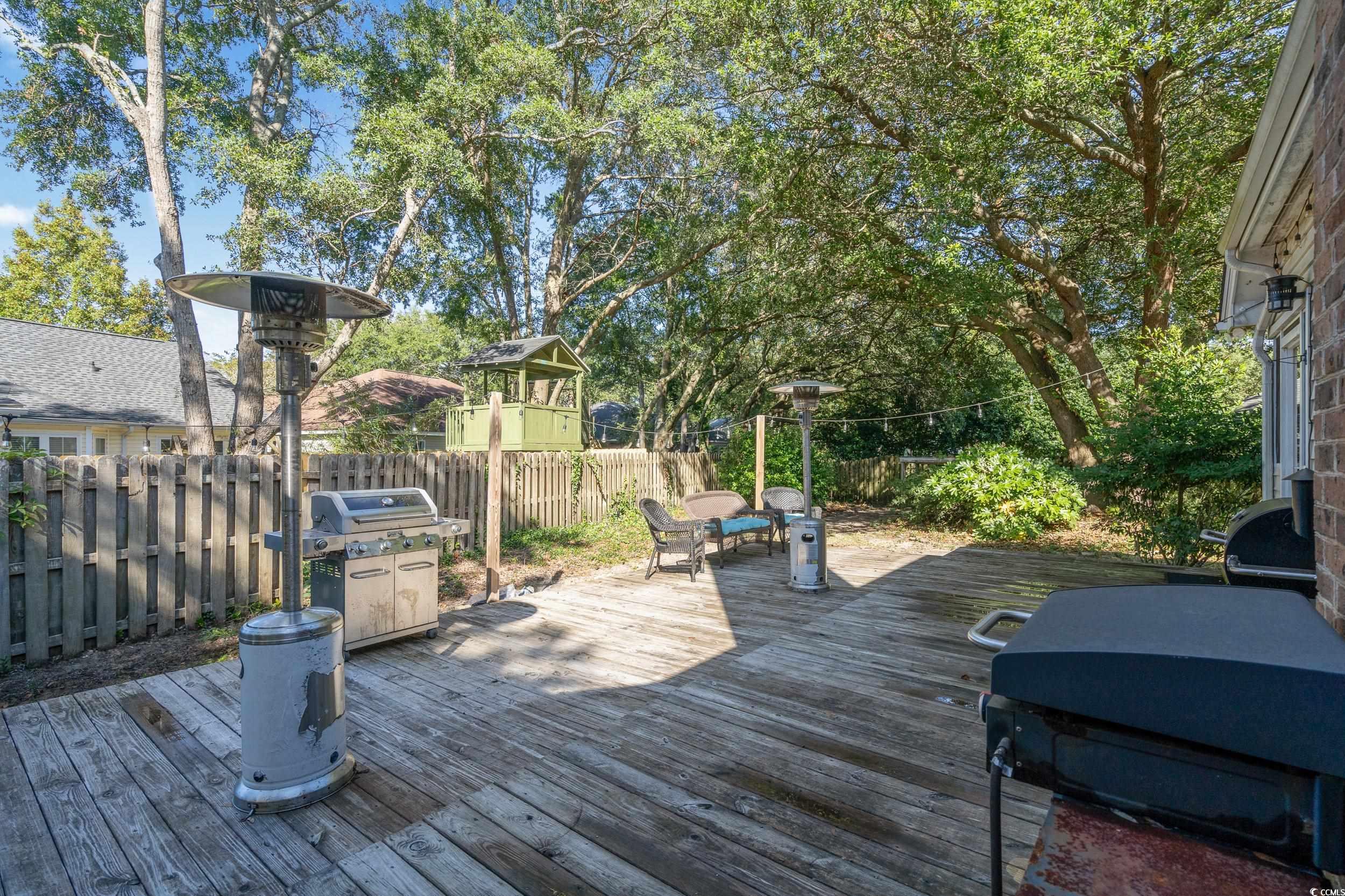 824 Mount Gilead Pl Drive Murrells Inlet, SC 29576 - Photo 34 of 40 Wooden terrace with area for grilling