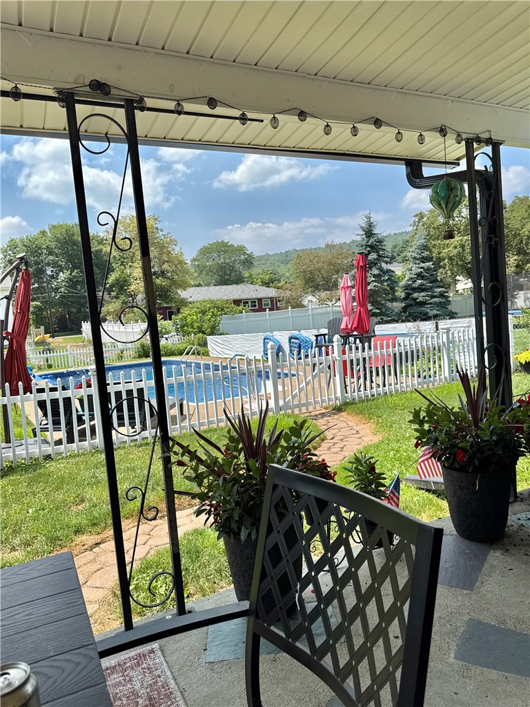 29 Barnes Hill Road Big Flats, NY 14845 - Photo 33 of 39 Pool View from Patio
