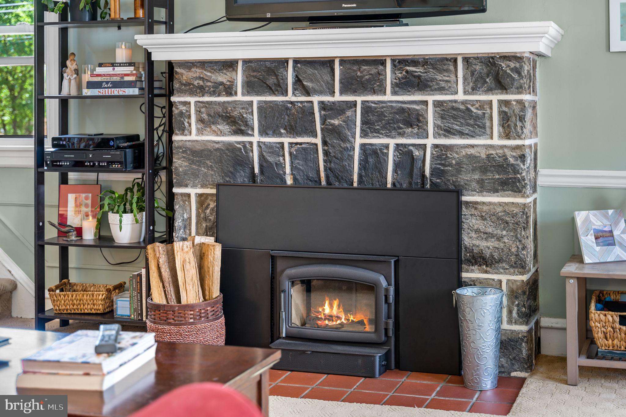 411 Oxford Road Havertown, PA 19083 - Photo 6 of 31 Brand new wood burning fireplace