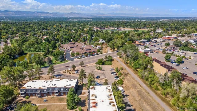 a view of city and mountain