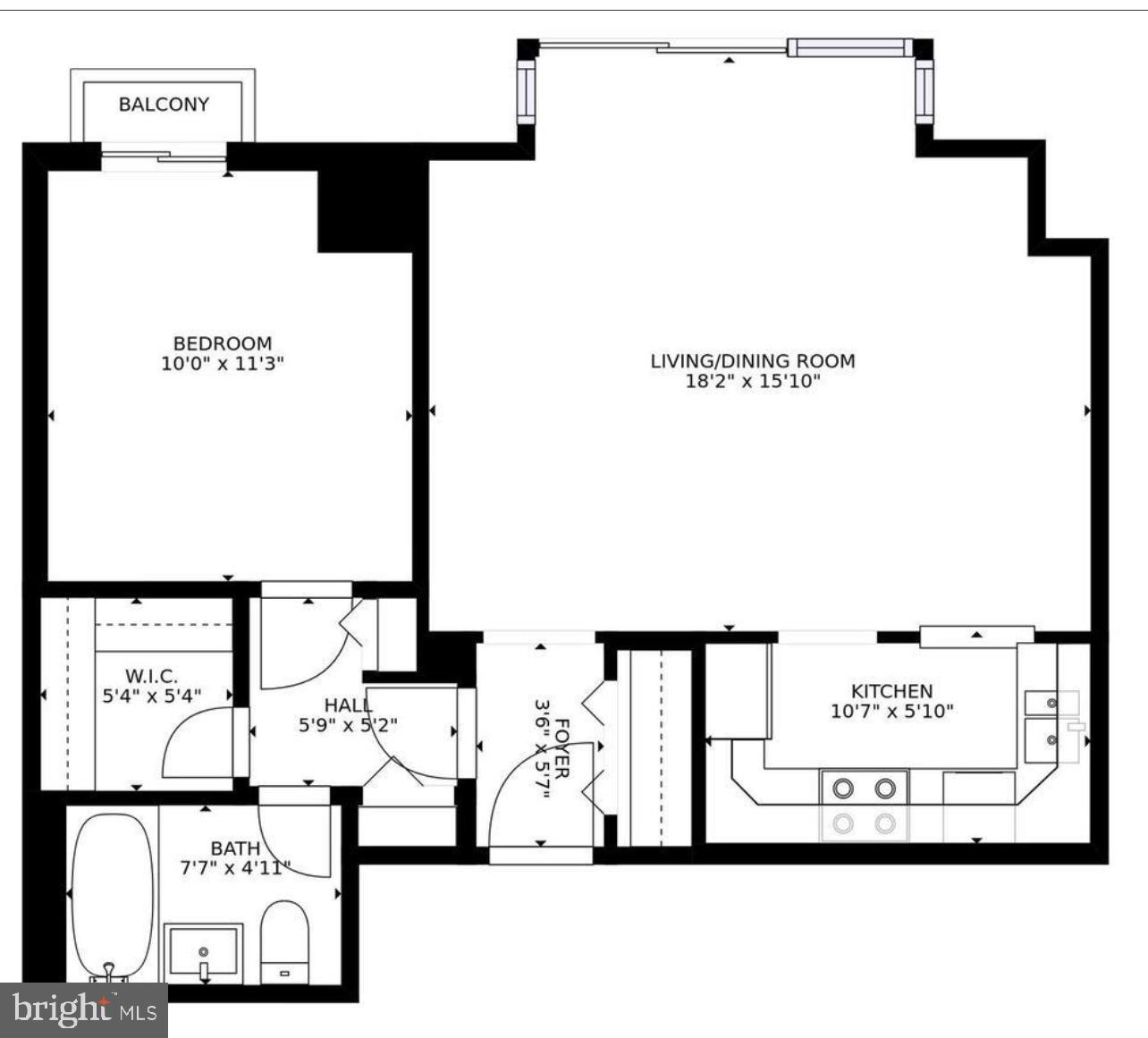510 N Street Southwest, Unit N223 Washington, DC 20024 - Photo 6 of 51 SPACIOUS RMS + abundance of closets