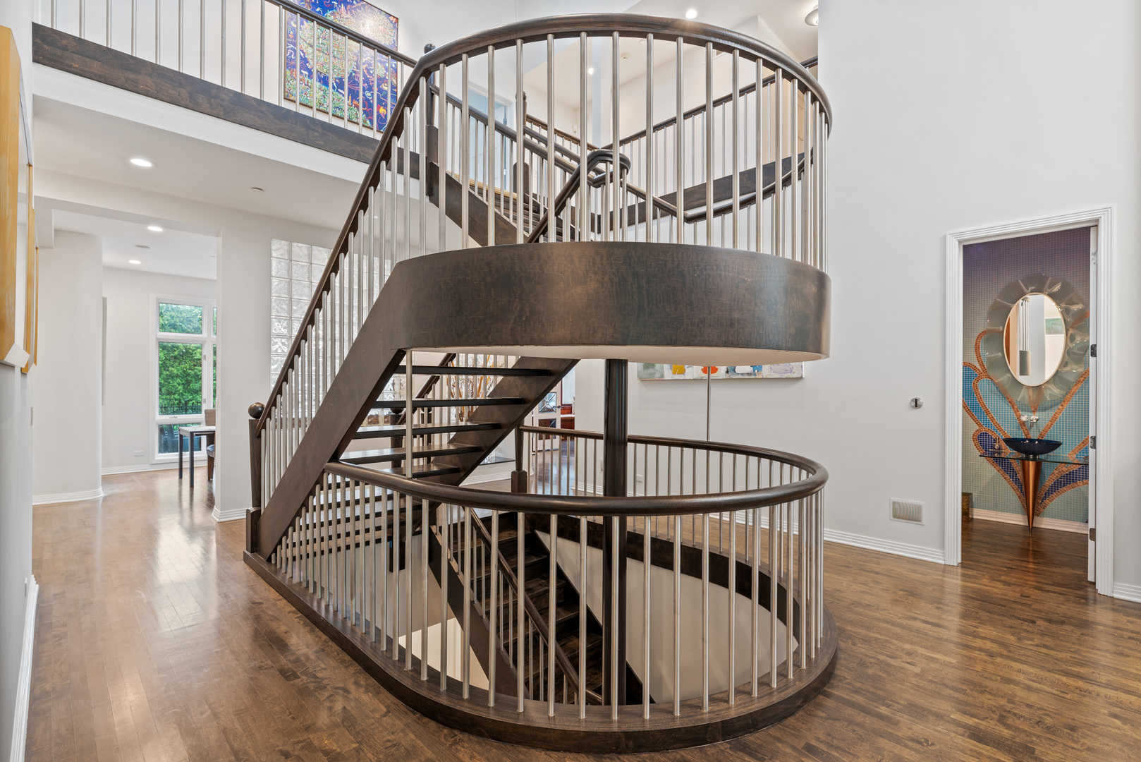 780 Bob-O-Link Road Highland Park, IL 60035 - Photo 4 of 50 a view of staircase with black and white walls